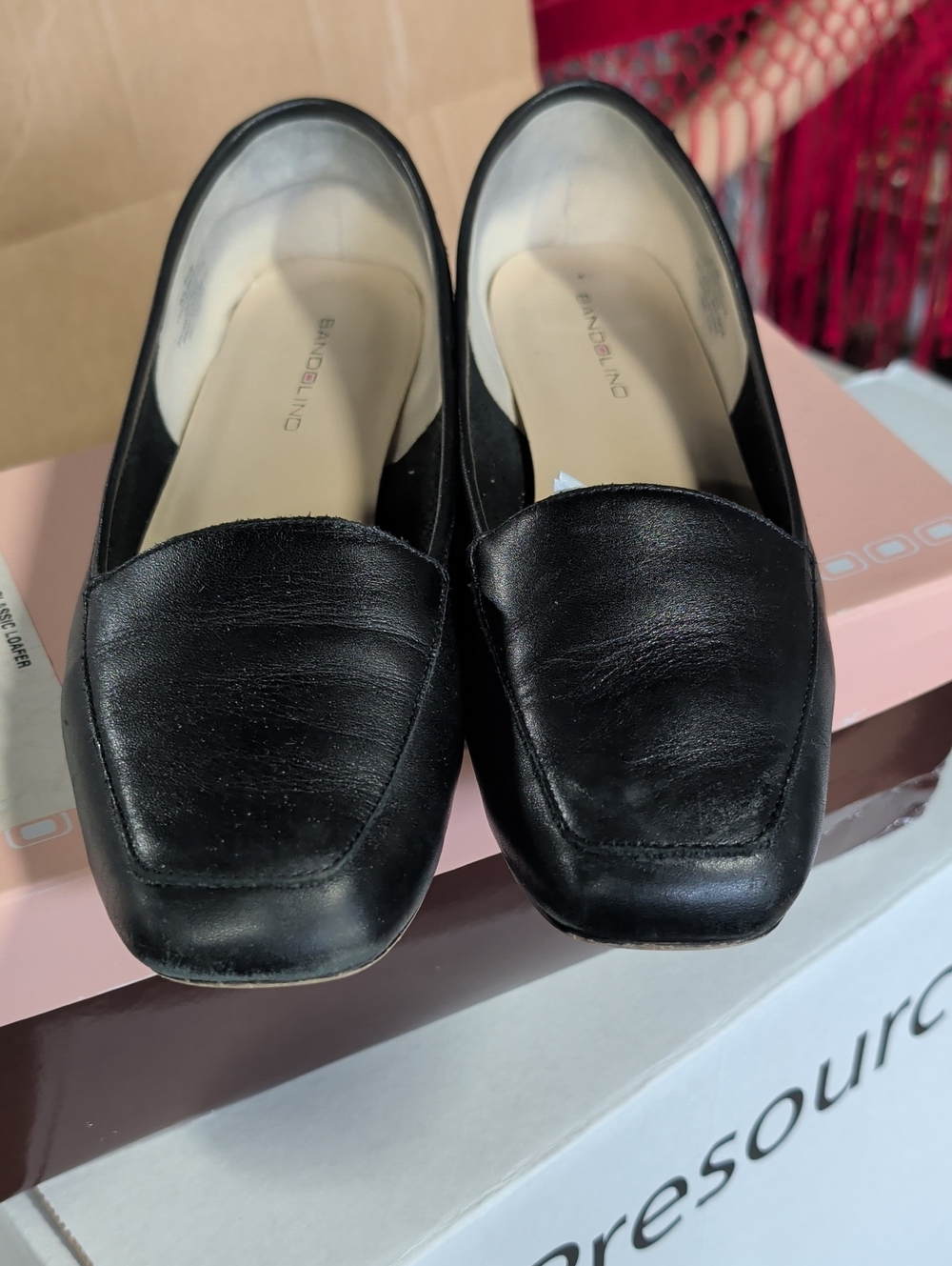Bandolino Liberty Black Leather Loafers
